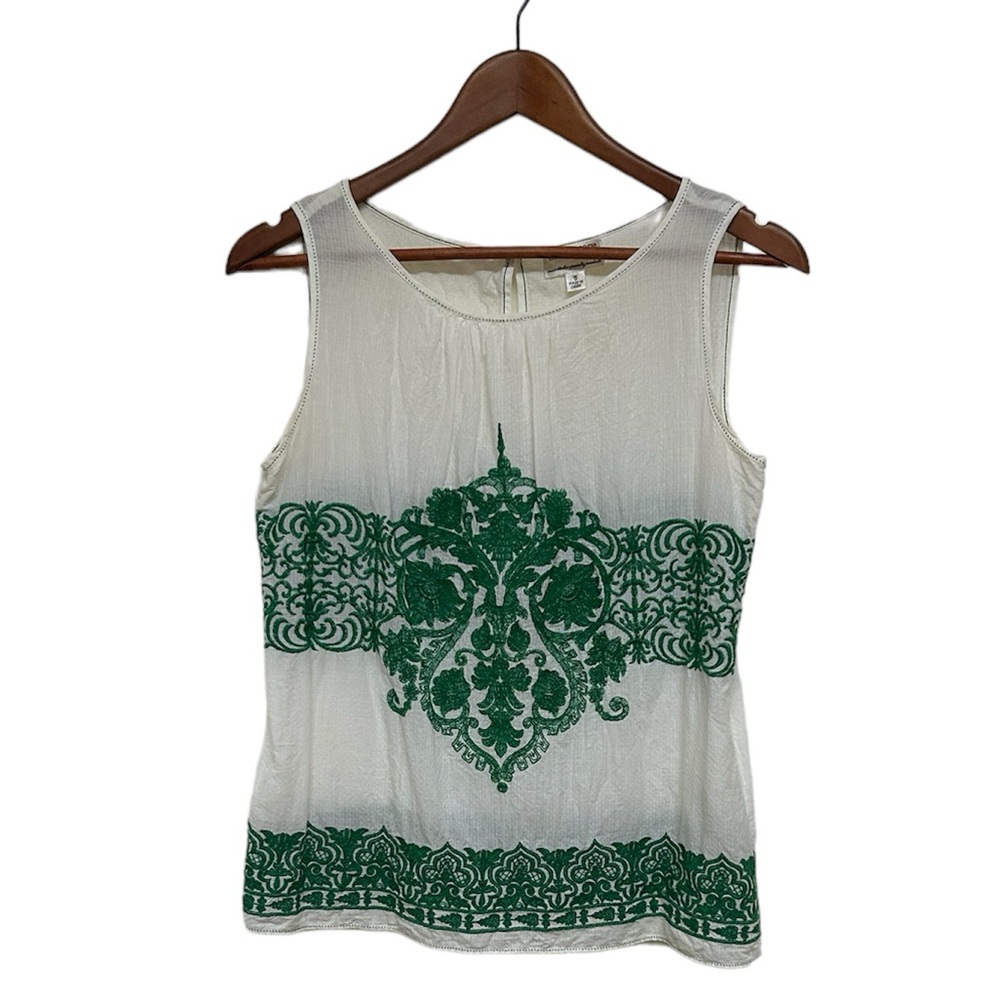 Boho Sleeveless Blouse/Tank/Embroidered/Summer Blouse/Festival/Size S